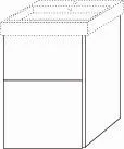 Sanipa Waschtischunterbau mit Auszügen 3way BP5101B