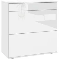 borchardt Möbel Schuhschrank Torben, Schuhregal mit 4 Fächern für ca. 16 Paar Schuhe, Breite 89 cm