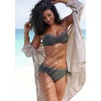 LASCANA Bügel-Bandeau-Bikini-Top Adelin, mit bedruckten Einsätzen