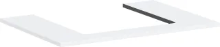 Hansgrohe Konsole Xilesa E 780x550mm m.Ausschnitt mittig f.Aufsatzwasch.ge mattweiss, 54269700 54269700