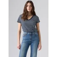 Levi's® V-Shirt PERFECT VNECK mit Mini-Batwing-Logostickerei