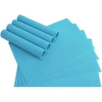 matches21 HOME & HOBBY Platzset Tischsets BORDA 8er Set Türkis-blau als Tischuntersetzer, (8-St), Abwaschbare Platzsets als Tischunterlagen für Ess-Tisch Tisch-Deko