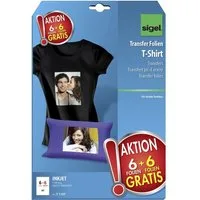 Sigel Fotopapier Sigel T1157 T-Shirt-Transferfolie 250 g/m² 12 Blatt