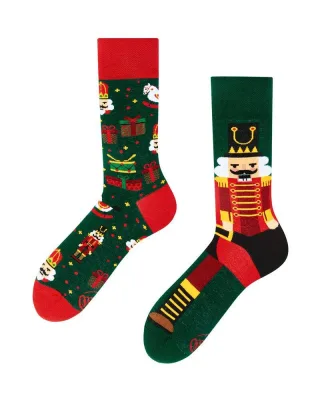 many mornings - Socken THE NUTCRACKER rot/grün - Gr. - 39-42