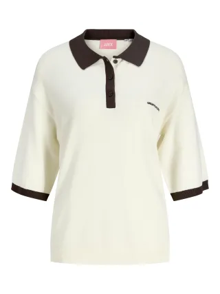 JJXX - JXVILDA SS POLO KNIT Vanilla Ice - Gr. - S