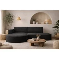 Kaiser Möbel Ecksofa Designer MODENA STUDIO L stoff Cord, Ecksofa, Cord Sofa, L-Form, Links/Rechts wählbar