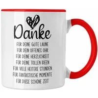 Trendation Tasse Trendation - Dankeschön Tasse Geschenk Danke Sagen Danke für Die Gute