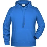 James & Nicholson Kapuzensweatshirt Hochwertiger Herren Kapuzensweat aus Bio-Baumwolle 8024 Hochwertige Sweat-Qualität mit angerauter Innenseite