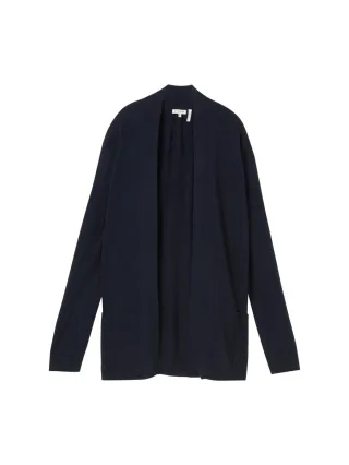 Tom Tailor - Strickjacke mit aufgesetzten Taschen blau - Gr. - S
