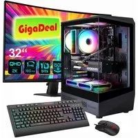 GAMEMAX GigaDeal VISTA COC 2771 AMD Ryzen 5 7500F 32GB DDR5 1TB SSD RTX 5070 Gaming-PC-Komplettsystem (32", AMD Ryzen 5 7500F, RTX 5070, 32 GB RAM, 1000 GB SSD, Windows 11, DDR5 RAM + Gigabyte GS32QCA LED-Monitor Curved)
