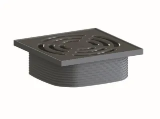 Dallmer Aufsatz DallDrain Pure, umbragrau, 120 x 120 mm, 518279 518279