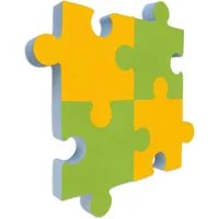 platino24 Akustikplatte Schallabsorber-Set PUZZLE aus Basotect G+ mit Akustikfilz
