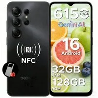 DOOGEE Note 56 X Pro Android 16 Handy, Gemini AI, 6.56" 90Hz, 6150mAh,4+128GB Smartphone (6.56 Zoll, 128 GB Speicherplatz, 13 MP Kamera, 128GB ROM/2TB, Octa Core, NFC, Dual SIM, Face ID, Widevine L1)