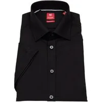 Pure Kurzarmhemd Slim Fit stark tailliert bügelfrei Kentkragen