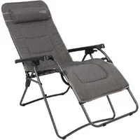 Westfield Gartenliege Relaxliege anthrazit Liegestuhl Sonnenliege Relaxsessel #1, Relaxsessel inkl. Kopfkissen, 1 St., Relaxsessel mit Kopfkissen, stufenlos verstellbar, klappbar, 140 kg Tragkraft, Camping
