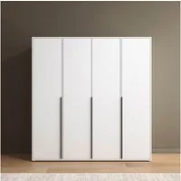 rauch Drehtürenschrank Kleiderschrank Schrank Garderobe Wäscheschrank NAGATA viel Stauraum (in 3 verschiedenen Ausstattungen BASIC/CLASSIC/PREMIUM) mit modernen Stangengriffen in Graumetallic TOPSELLER MADE IN GERMANY