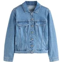Next Jeansjacke Figurbetonte Jeansjacke für größere Oberweiten (1-St)