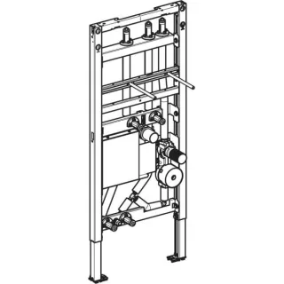 Geberit Duofix Element für Waschtisch, 112 cm, Standarmatur, mit einer, 111090002 111090002