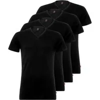 Levi's® Unterziehshirt V-Neck Cotton Stretch T-Shirts (4-St) mit V-Ausschnitt