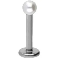 PIERCINGLINE Piercing-Set Chirurgenstahl Labret SYNTHETISCHE PERLE (Labrets, 1-tlg)