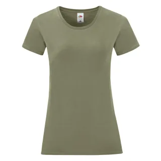 Fruit Of The Loom Womens/Ladies Iconic T-Shirt (Klassisches Olivgrün)