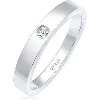 Elli DIAMONDS Verlobungsring Diamant Weiß Brillantschliff (0.015 ct) 925 Sterling Silber