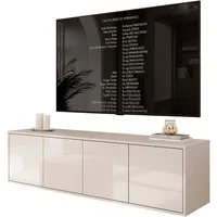 Lookway TV-Schrank SANAYI in Kaschmir TV-Lowboard mit Hochglanzfronten Breite: 156 cm