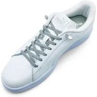 ELANOX Schnürsenkel 4 Stück für 2 Paar Schuhe elastische Schnürsenkel mit Clips, inkl. Enden (Clips) - 8 St. in silber