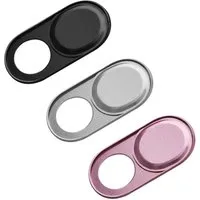 kwmobile Etui Webcam Abdeckung für Tablet Laptop Notebook u.a., 3x Kamera Cover ultra dünn - Metall Schutz Schieber Slider