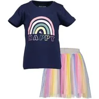 Blue Seven Shirt & Rock (2-tlg., Set) mit großem Frontprint