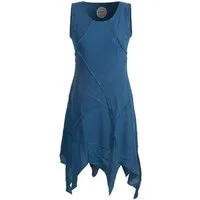 Vishes Zipfelkleid Armloses einfarbiges Patchwork Zipfelkleid Hippie, Goa, Boho, Ethno Style