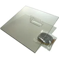 SCHOTT Kaminofen-Sichtscheibe Kaminscheibe SENDEO SCHOTT ROBAX Glaskeramik 320 x 320 mm Stärke 5 mm 32 x 32 cm