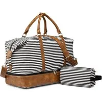 S-ZONE Reisetasche Weekender Reisetasche Tragetasche Freizeittasche Gymbag, Hängekoffer Reisetaschen mit Schuhfach für Damen und Herren