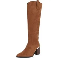 Ital-Design Damen Cowboyboots Western Westernstiefel (88577574) Blockabsatz Stiefel in Camel