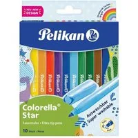 Pelikan Filzstift Colorella Star C 302/10, (10-tlg), mit feiner Rundspitze