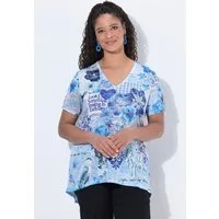 Angel of Style T-Shirt T-Shirt A-Linie Glitzersteinchen Allovermuster