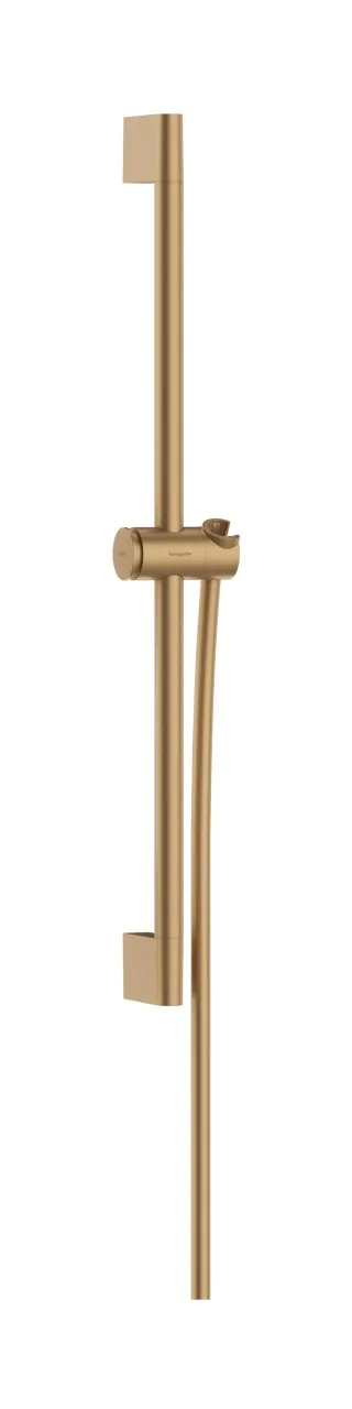 Hansgrohe Brausestange Unica/Pulsify 650mm mit Push Schieber Brushed Bronze,24400140 24400140