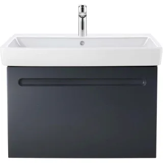 Duravit No. 1 Möbel-Waschtisch 23758000002 80x46cm, mit Hahnloch, Überlauf, Hahnlochbank, weiß