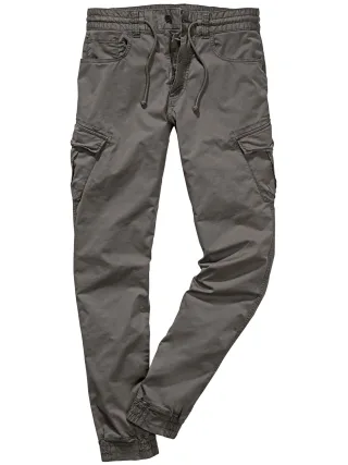 Mey & Edlich Herren Jogg Cargo Pants Braun 97 % Baumwolle, 3 % Elasthan