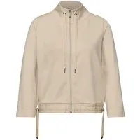 STREET ONE Sweatjacke LTD QR zipper jacket w.gathere