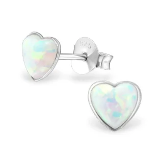 Herz Ohrringe aus 925 Silber