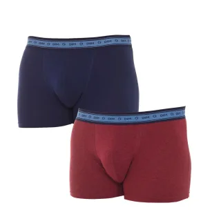 Pack-2 Boxershorts Grün Bio atmungsaktives Gewebe D0A6C Mann