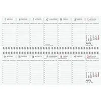 GLOCKEN Tischkalender, für 2027, 1 Seite = 1 Woche