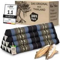 livasia Keilkissen Dreieckskissen 80 cm breit (Classic) - 33x80x30cm -, Kapok, vegan, handgefertigt