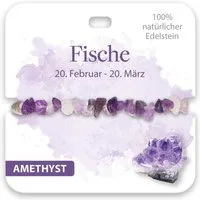 bb Klostermann Armband BB Klostermann Edelstein Armband Amethyst Sternzeichen Fische