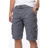 Geographical Norway Cargoshorts kurze Hose aus Baumwolle, Sommer-Bermuda (Packung, 1-tlg) Herrenshorts mit Gürtel Größe S bis 5XL