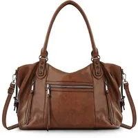 TANTOMI Handtasche Damenhandtasche Mittelgroße Crossbody Tasche, Mehreren Taschen, Vintage Shopper für Arbeit, Shopping, Alltag und Reisen