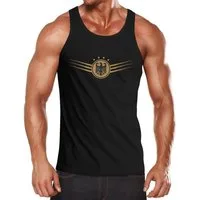 MoonWorks Tanktop Herren Deutschland Fußball EM-Shirt 2024 Fußballeuropameisterschaft mit Print