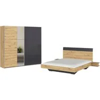 rauch Schlafzimmer-Set Monza, mit Schwebetürenschrank Breite 218 cm, Bettanlage in 2 Breiten