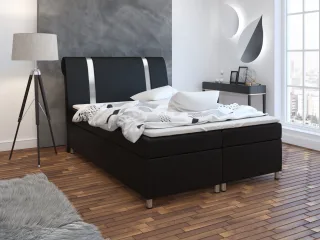 Boxspringbett Schlafzimmerbett TIAN 140x200cm inkl.Bettkasten